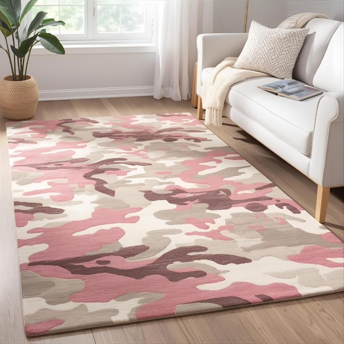 Pastel Camo Area Rug