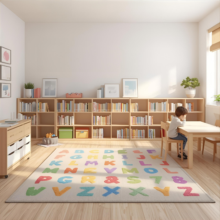 Pastel Learning Area Rug