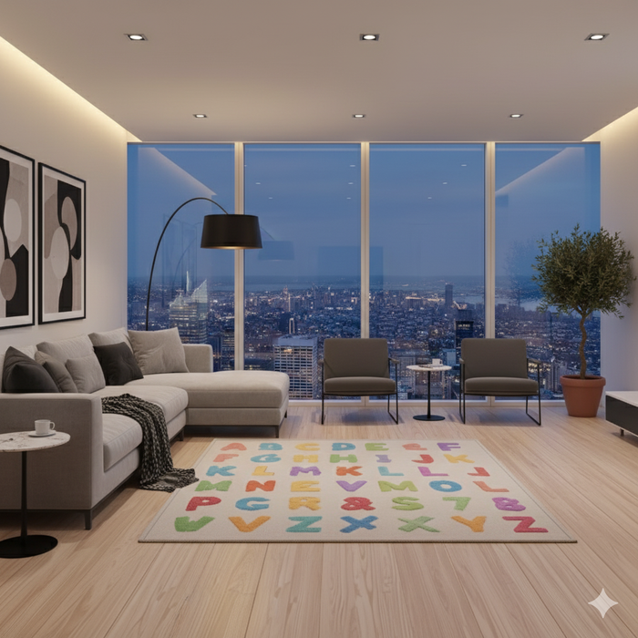 Pastel Learning Area Rug