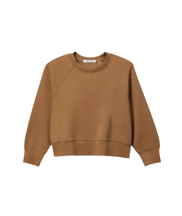 Perfect White Tee Women Nell Travel Crew Sweatshirt 2 Distressed/seasonal womens Perfect White Tee Mocha Juniors/Women XS