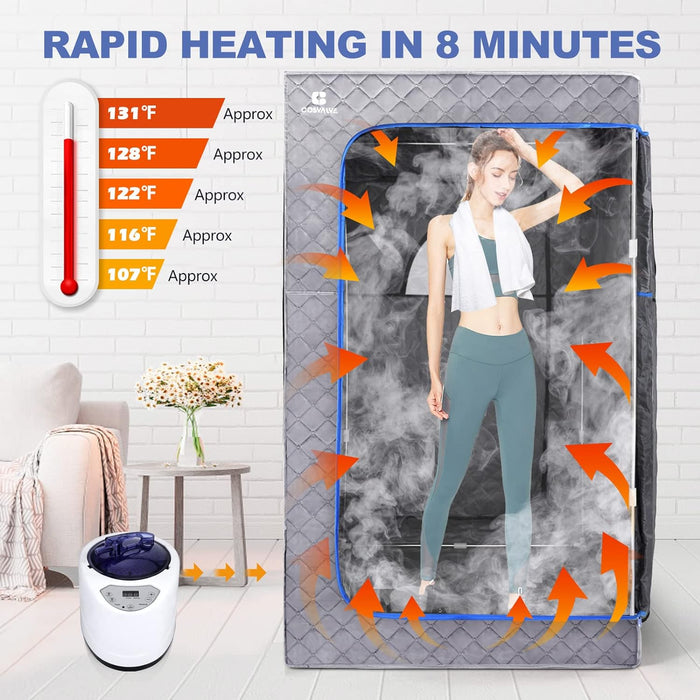 Personal Portable Indoor Outdoor Home Steam Sauna Kit