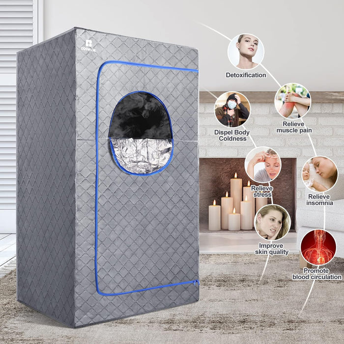 Personal Portable Indoor Outdoor Home Steam Sauna Kit