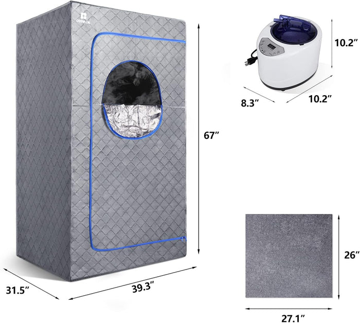 Personal Portable Indoor Outdoor Home Steam Sauna Kit