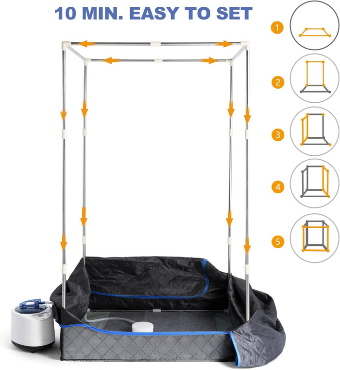 Personal Portable Indoor Outdoor Home Steam Sauna Kit