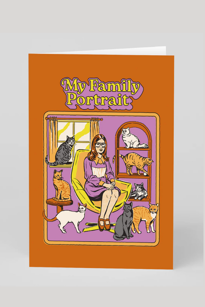 Personalised My Family Portrait Greeting Card