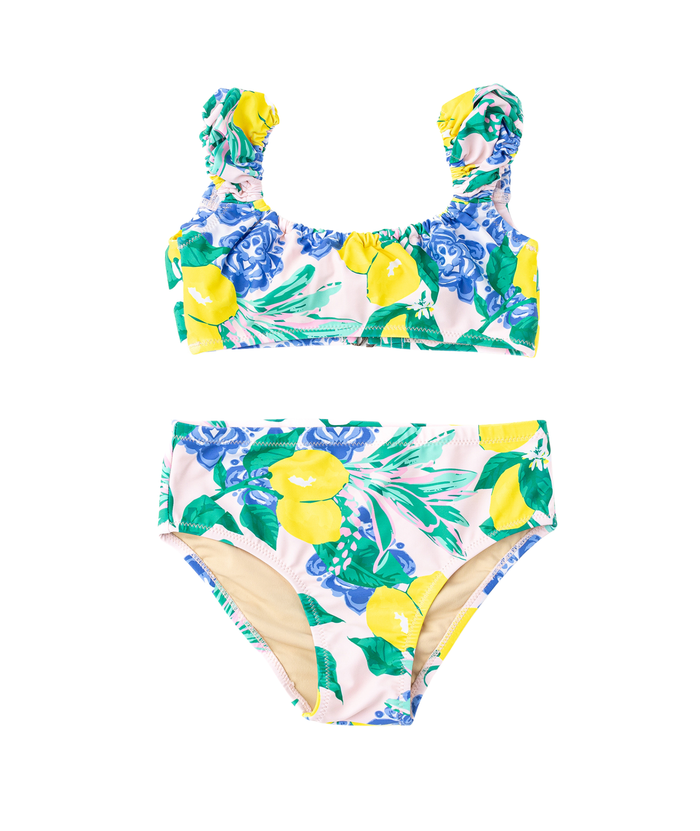 Petra Cap Sleeve 2 Piece Santorini Citrus Distressed/seasonal accessories Shade Critters Floral Y/S (7/8)