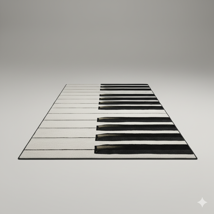 Piano Keys Area Rug