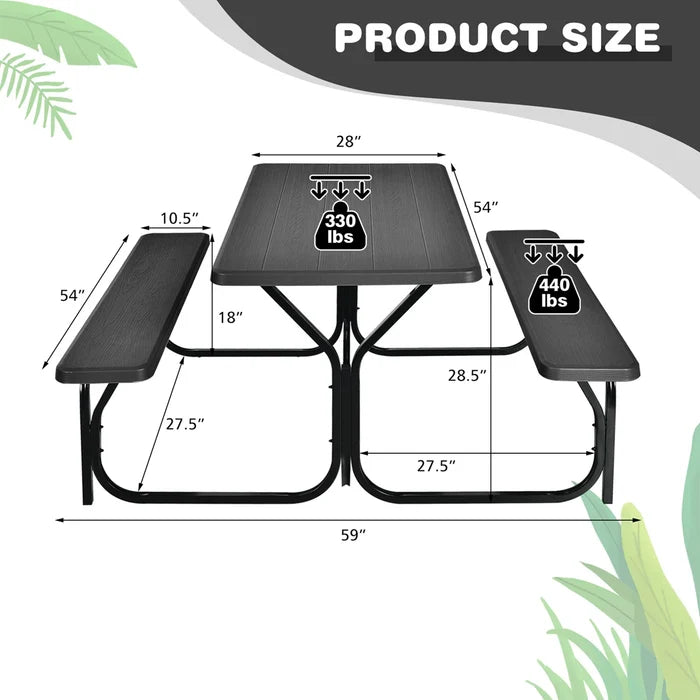 Picnic Table Bench Set