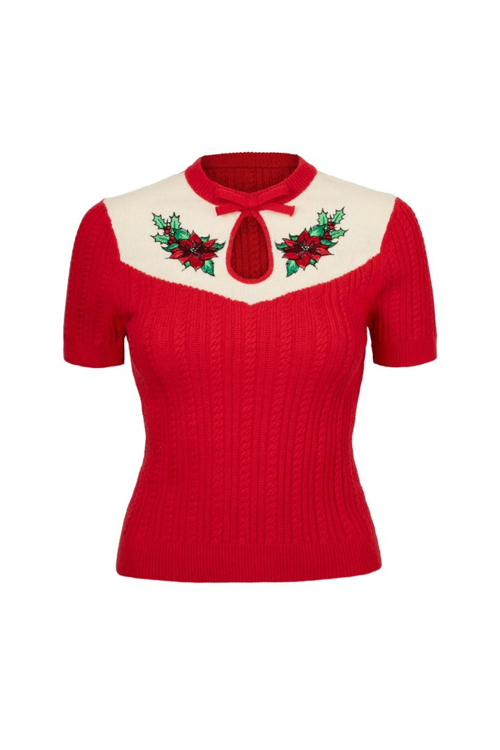 Poinsettia Top