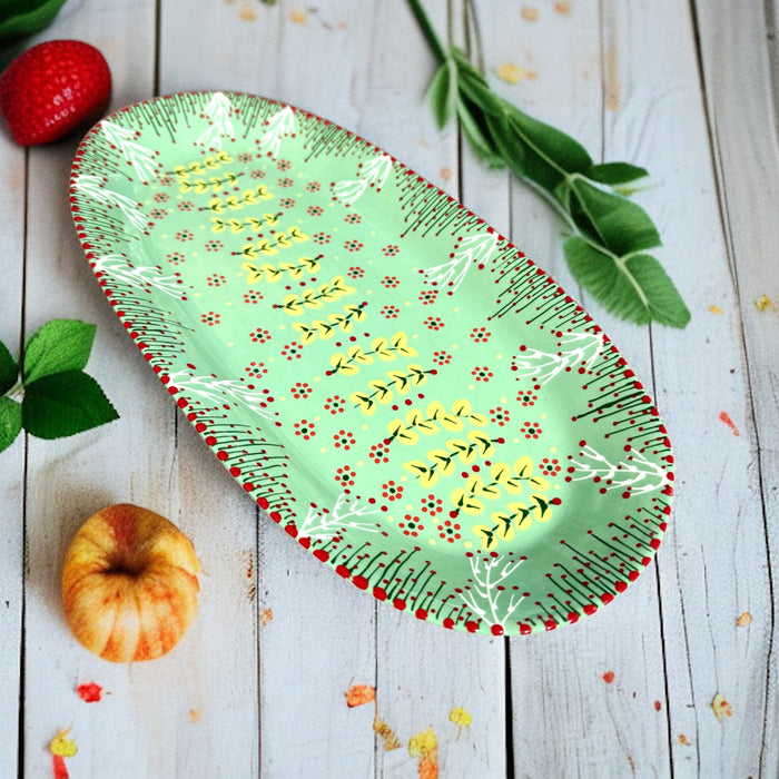 Potters Oval Vegetable Platter Jasper Delight