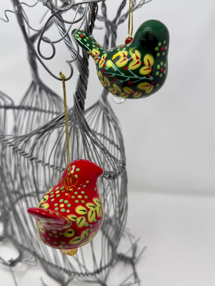 Potterswork Ceramic Love Bird Ornaments