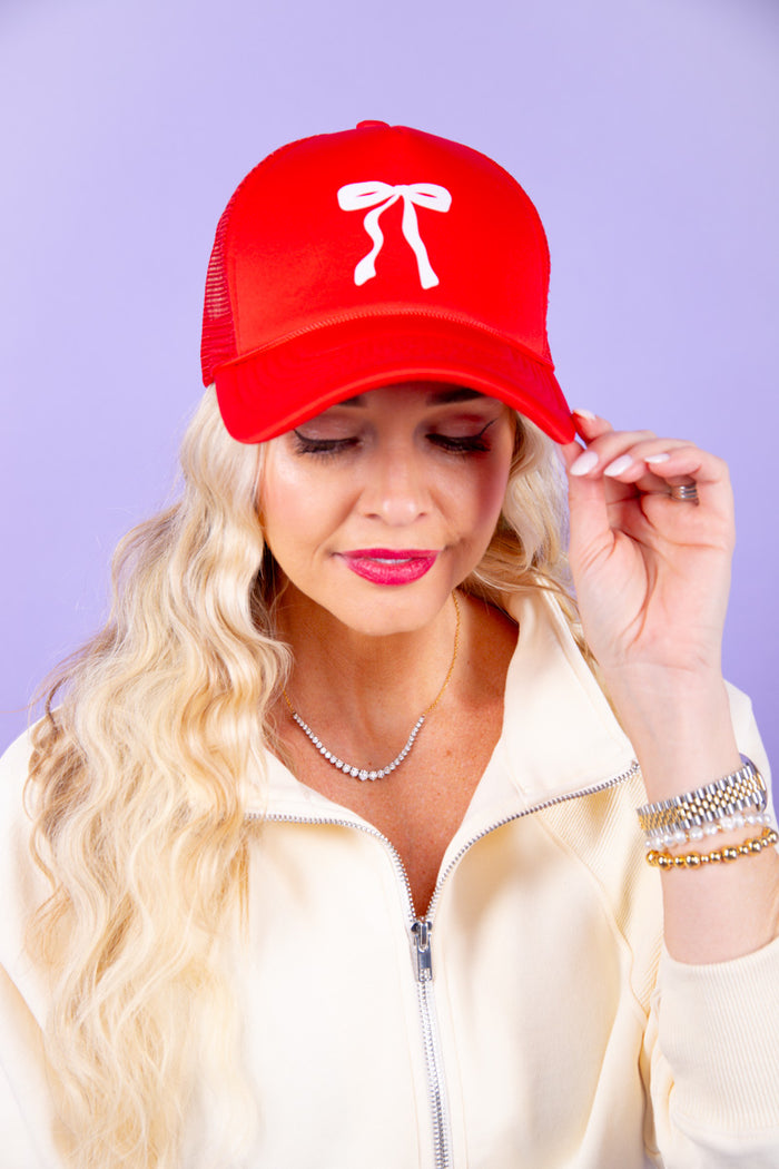 Preppy Bow Trucker Hat