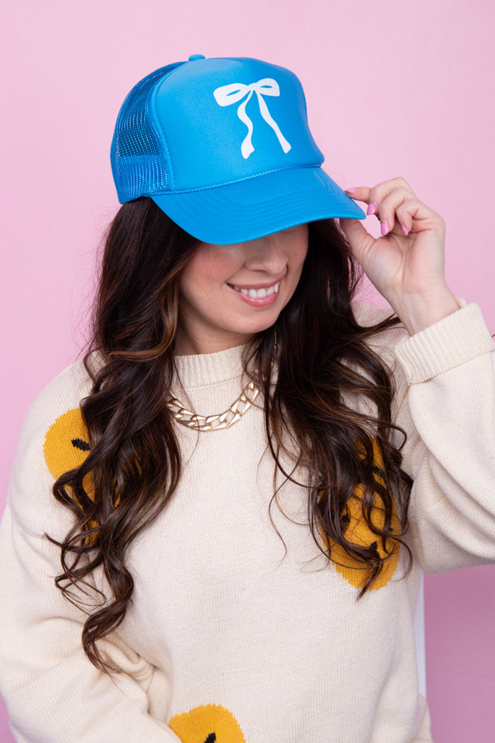 Preppy Bow Trucker Hat