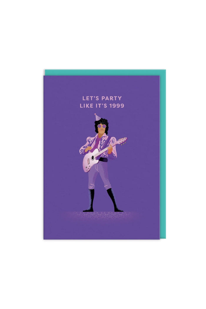 Prince Let's Party Greeting Card