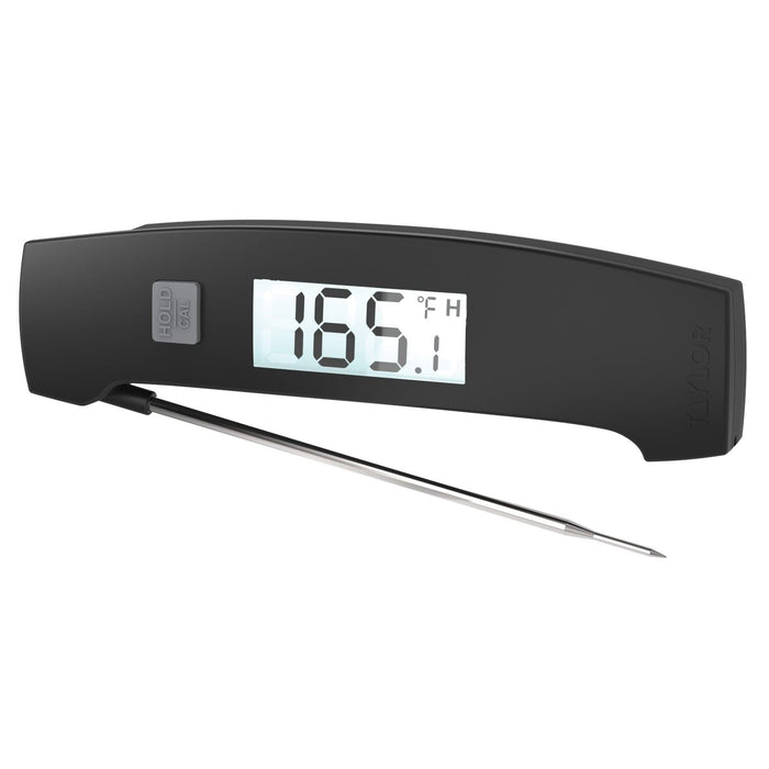 PRO Ultra-Fast Thermocouple thermometer with large display reading 165.1°F and stainless steel probe