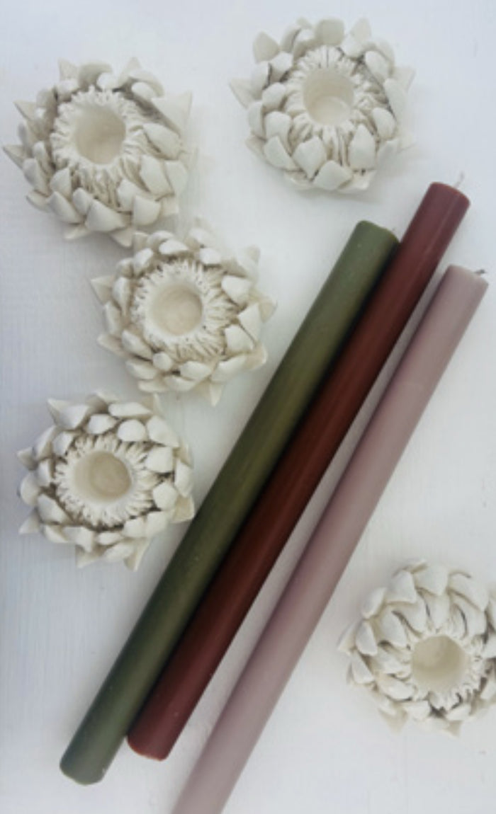 Protea Candle & Tealight Holder