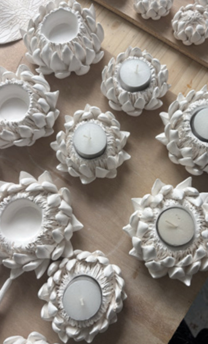 Protea Candle & Tealight Holder