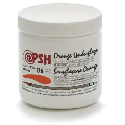 500ml PSH 06 orange underglaze