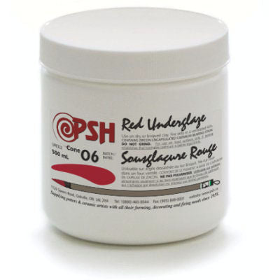 PSH CONE 06 RED UNDERGLAZE