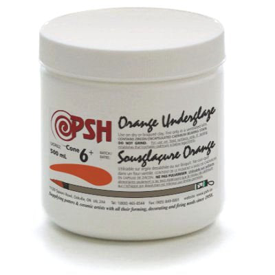 PSH CONE 6 ORANGE UNDERGLAZE