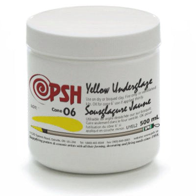 PSH YELLOW CONE 06 UNDERGLAZE