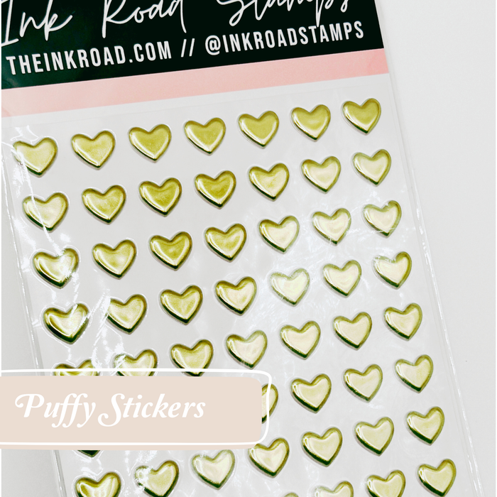 Puffy Stickers - Hearts - RETIRED