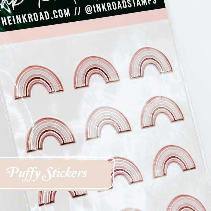 Puffy Stickers - Rainbows - RETIRED