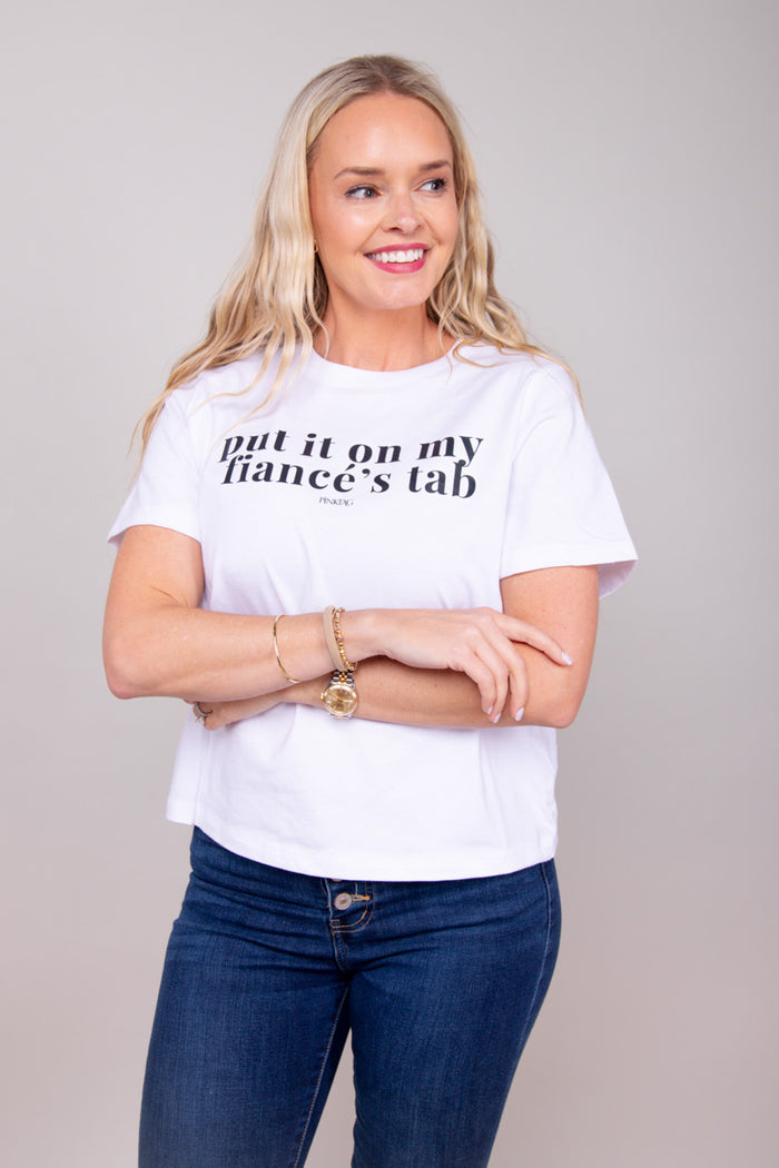 Put It On My Fiancé's Tab Graphic Tee