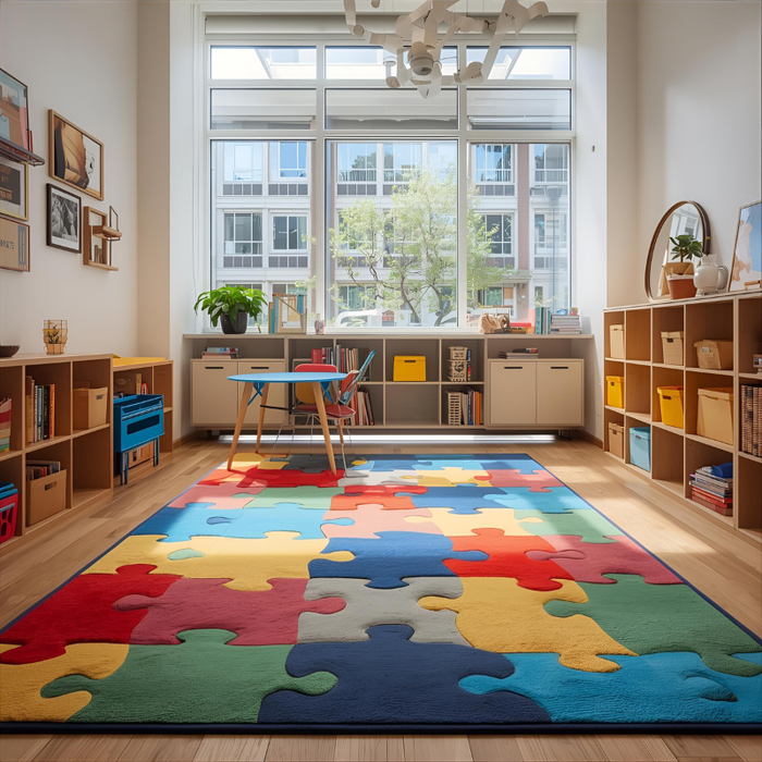 Puzzle Pieces Area Rug