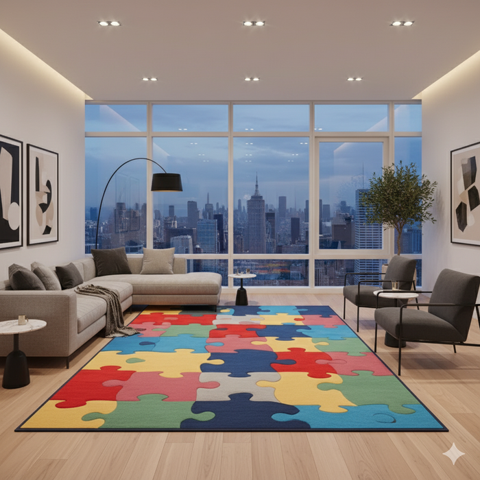 Puzzle Pieces Area Rug
