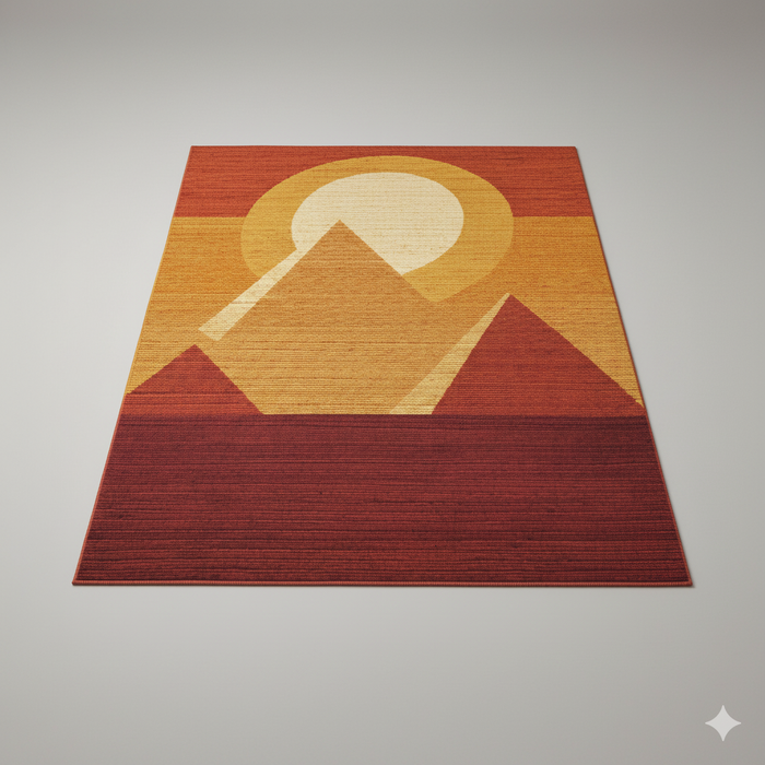 Pyramids at Sunset Area Rug