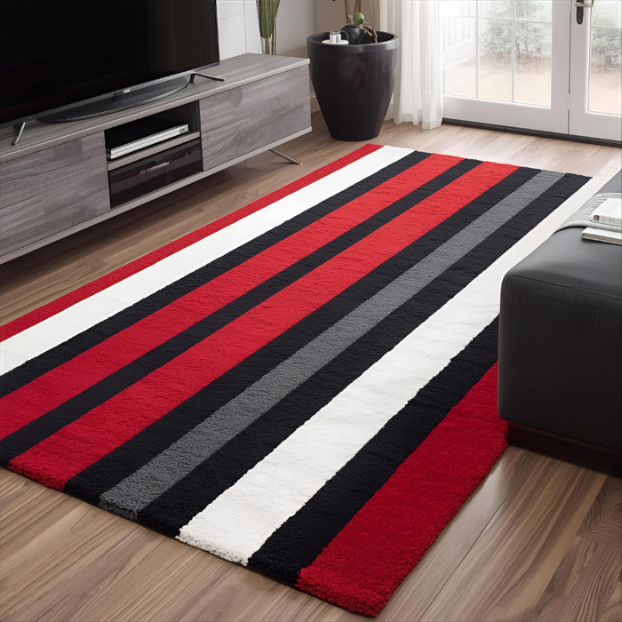 Racing Stripes Area Rug