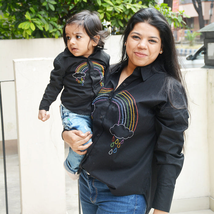 Rainbow Embroidered Shirt for Women (Adults)