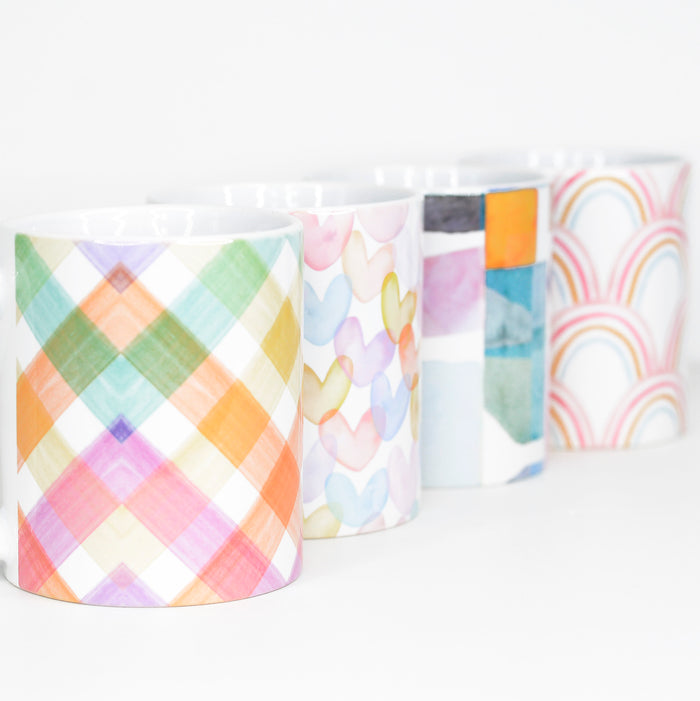 Rainbow Full Wrap Set Mugs