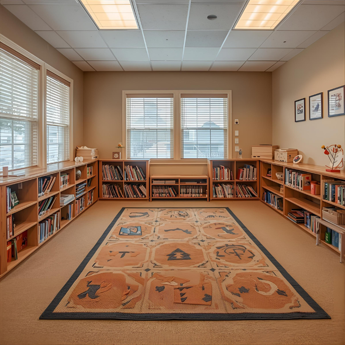 Reading Circle Area Rug