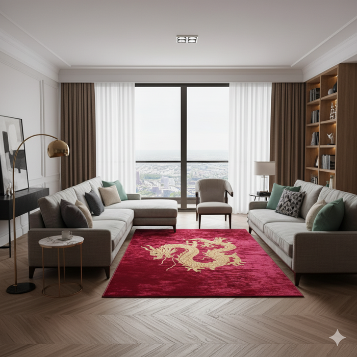 Red Majesty Area Rug