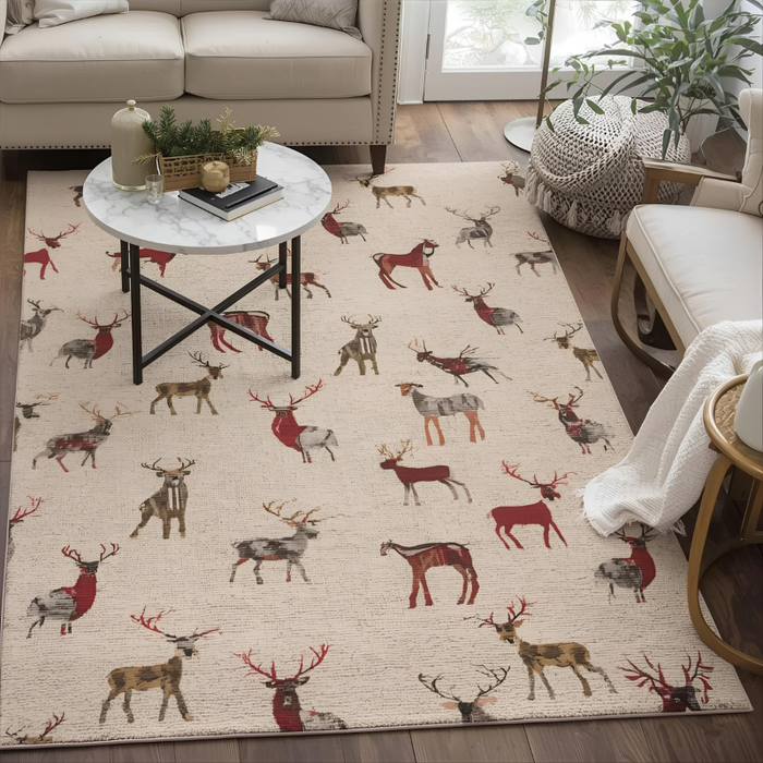 Reindeer Parade Area Rug