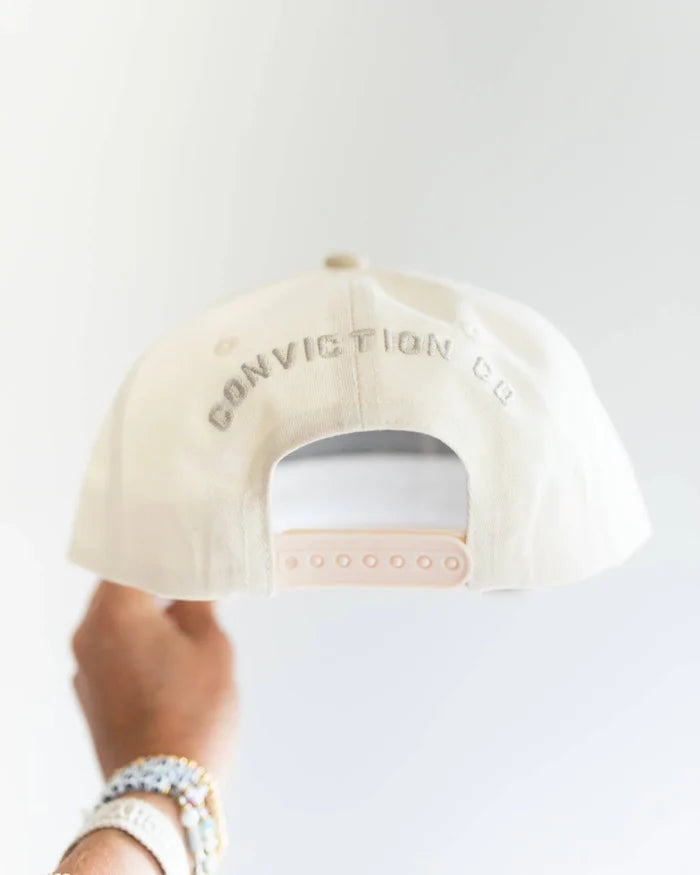 RESTOCK :: In God We Trust Hat Off-White & Khaki