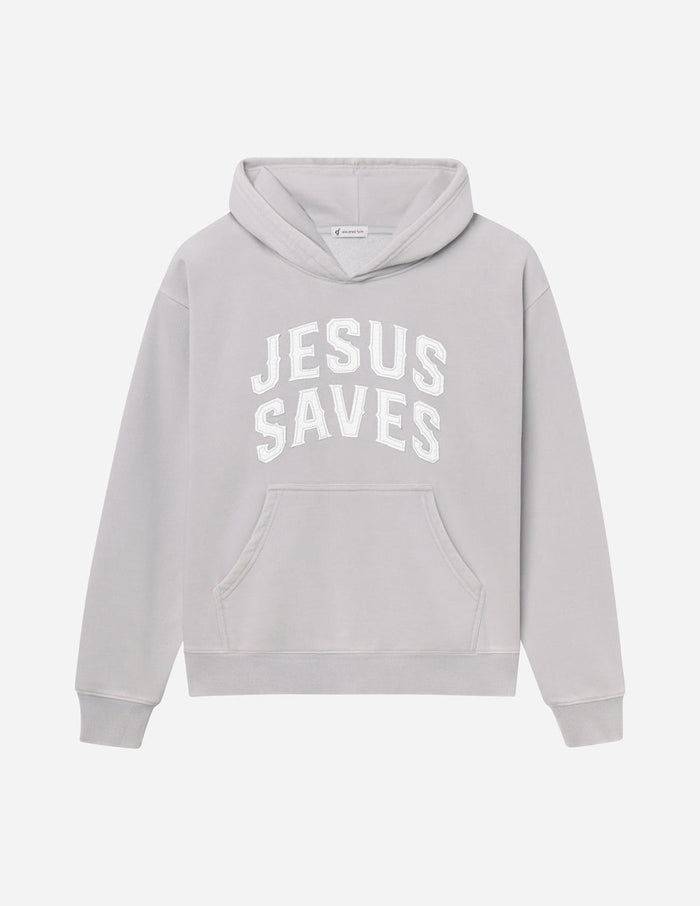 RESTOCK :: Jesus Saves Fog Grey Unisex Hoodie