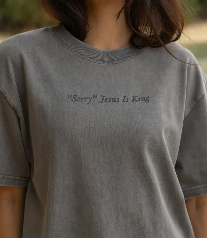 RESTOCK :: Not Sorry Jesus Is King Heavyweight Tee