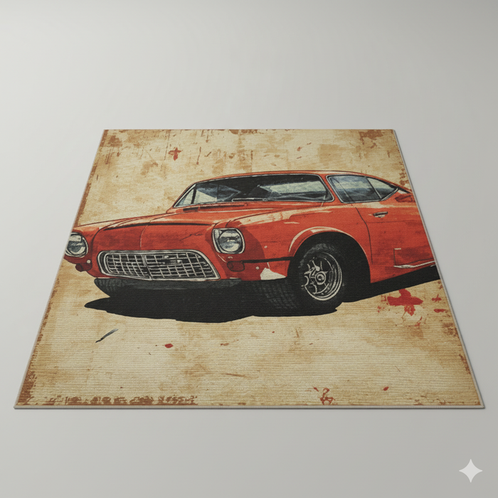 Retro Mechanic Area Rug