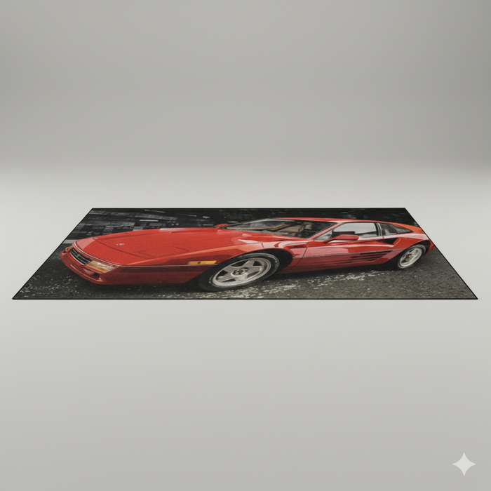Retro Sports Car Area Rug