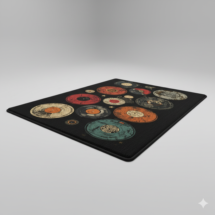 Retro Vinyl Area Rug