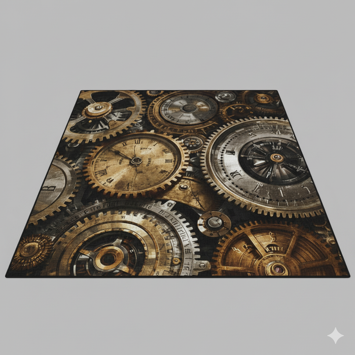 Retro Watch Parts Area Rug