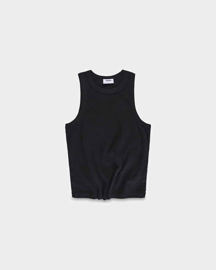 Rib Tank Top, Women - Black