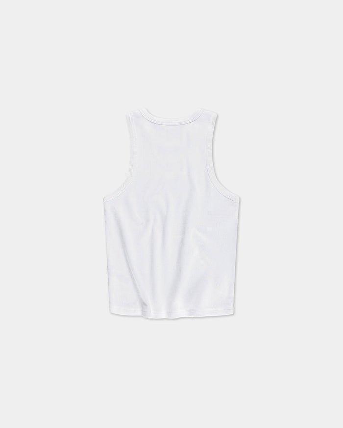 Rib Tank Top, Women - White