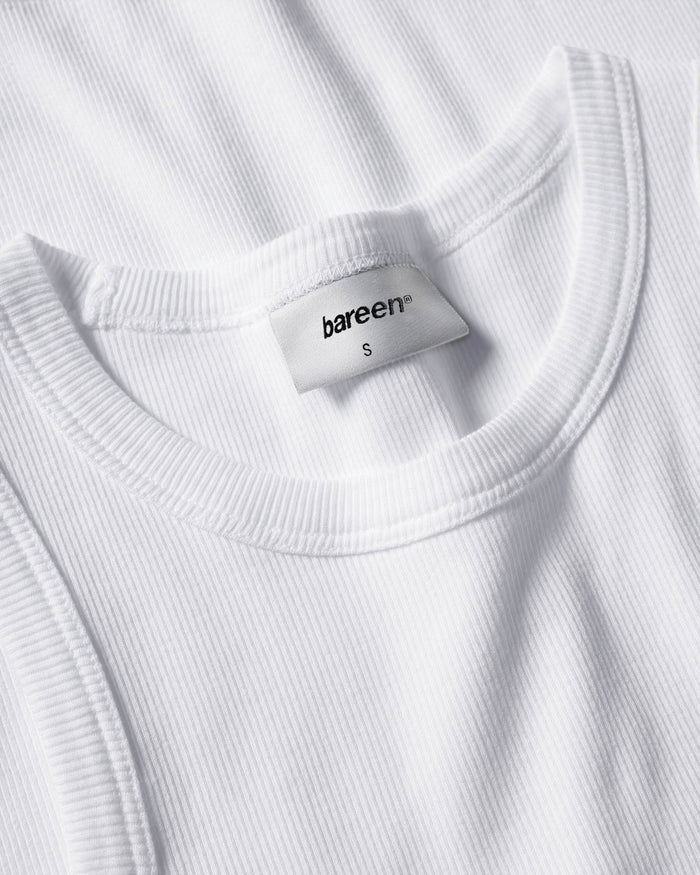 Rib Tank Top, Women - White