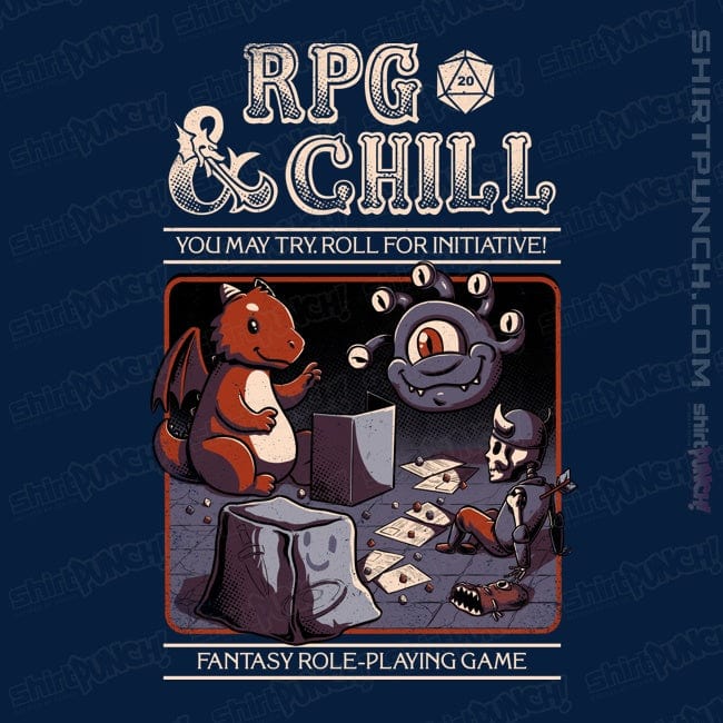 Secret_Shirts Magnets / 3"x3" / Navy RPG And Chill