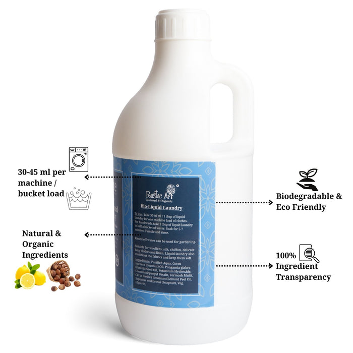 Rustic Art Organic Bio Liquid Laundry 1100ml (All Ages)