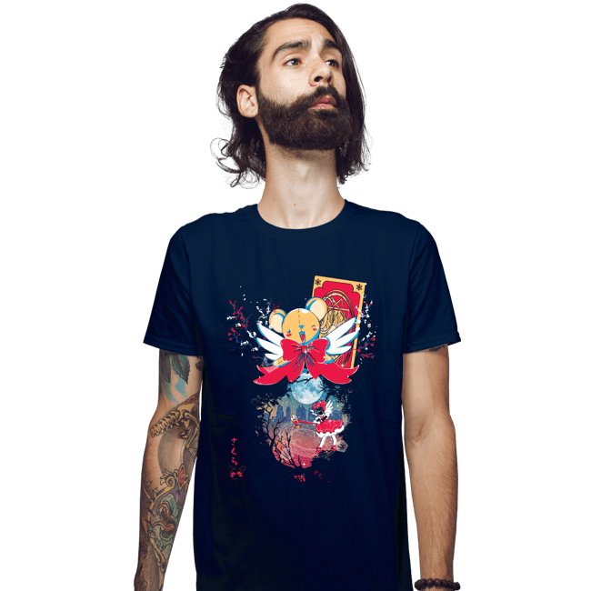 Secret_Shirts Fitted Shirts, Mens / Small / Navy Sakura Spring...